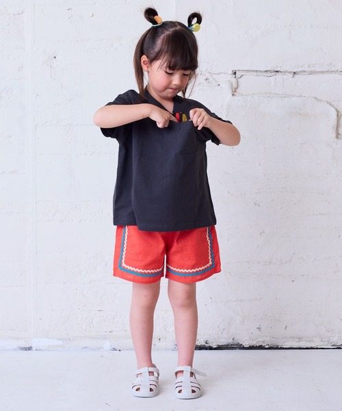HOGAN RANCH WEAR(ホーガンランチウエア)の「ポケットひょっこりTシャツ(kids/XS~LL)(Tシャツ/カットソー・キッズ・レッド/ブラック/オフホワイト・LL/L/M/S/XS)」の7枚目の写真