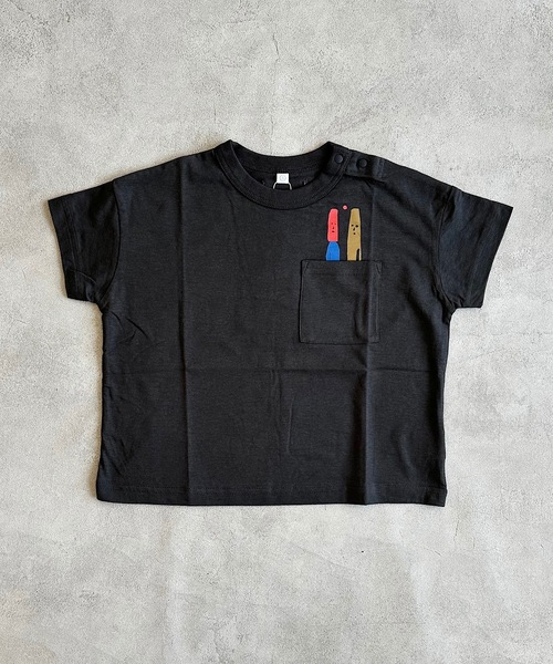 HOGAN RANCH WEAR(ホーガンランチウエア)の「ポケットひょっこりTシャツ(kids/XS~LL)(Tシャツ/カットソー・キッズ・レッド/ブラック/オフホワイト・LL/L/M/S/XS)」の14枚目の写真