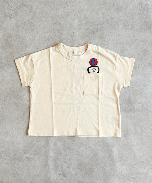 HOGAN RANCH WEAR(ホーガンランチウエア)の「ポケットひょっこりTシャツ(kids/XS~LL)(Tシャツ/カットソー・キッズ・レッド/ブラック/オフホワイト・LL/L/M/S/XS)」の22枚目の写真