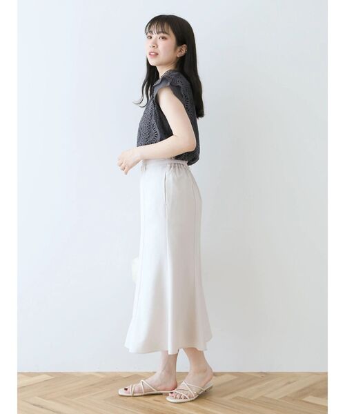 Petit fleur(プチフルール)の「・Petit Fleur フレンチレーシ-ブラウス(シャツ/ブラウス・レディース・グリーン系その他2/ピンク/ブラック/チャコールグレー/オフホワイト・FREE)」の7枚目の写真