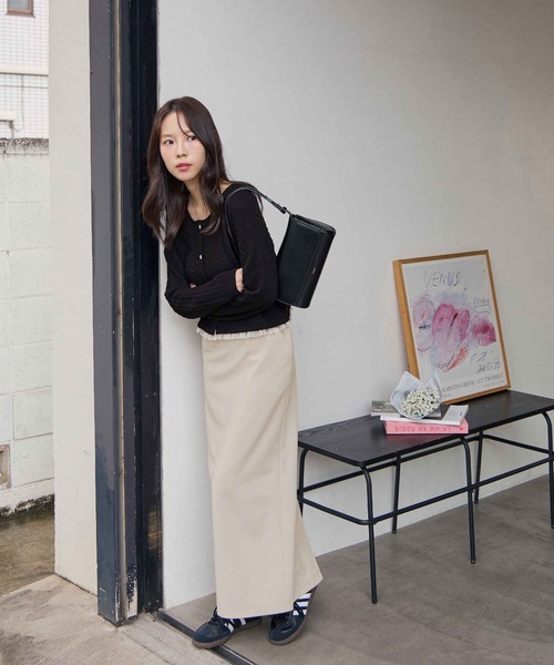 バックスリットナロースカート（スカート）｜CHAN ME（チャンミ）の