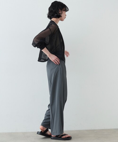 GALLEST（ギャレスト）の「◆梳毛ライクワイドパンツ（その他パンツ・レディース・ブラック/ダークグレー・38/36）」の18枚目の写真