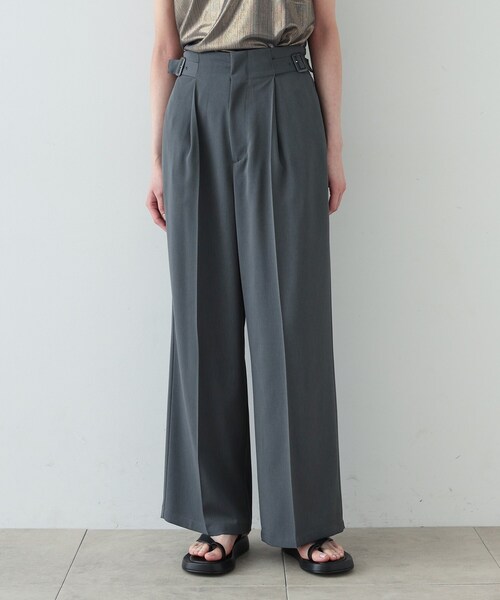 GALLEST（ギャレスト）の「◆梳毛ライクワイドパンツ（その他パンツ・レディース・ブラック/ダークグレー・38/36）」の16枚目の写真