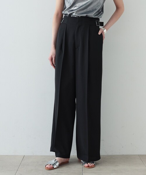 GALLEST（ギャレスト）の「◆梳毛ライクワイドパンツ（その他パンツ・レディース・ブラック/ダークグレー・38/36）」の9枚目の写真