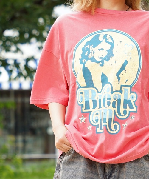 【READYMADE】ダメージ加工プリントコ ットンジャージー Tシャツ READYMADE】ダメージ加工プリントコ ットンジャージー Tシャツ