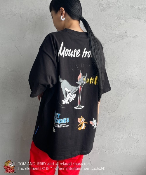 Tom＆Jerry（トムアンドジェリー）の「【WEB限定】[SEQUENZ/シークエンズ] トムとジェリー TROUBLE PUFF バックプリントTシャツ（Tシャツ/カットソー・レディース・ライトグリーン/ホワイト/ブラック・M/L/XL）」の18枚目の写真