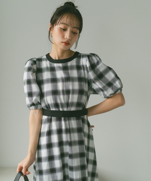 イデアルーチェ⭐︎パフワンピース イデアルーチェ パフスリーブワンピース(付属品ボタンあり