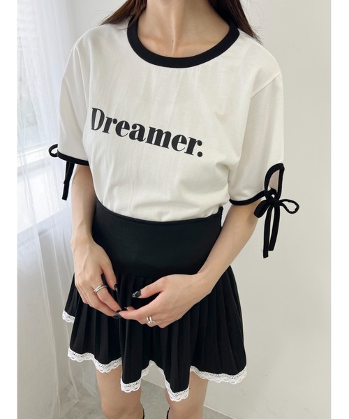PHILLY（フィリー）の「【PHILLY】リボンリンガーTシャツ（Tシャツ/カットソー・レディース・ホワイト/ブラック・FREE）」の15枚目の写真