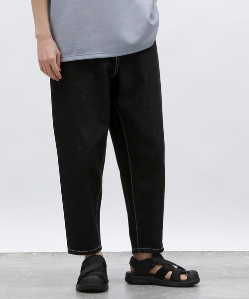 LAKOLE（ラコレ）の「イージーワイドデニムパンツ / 128624（デニムパンツ・メンズ・ブラック/サックスブルー/グレー/ネイビー・SMALL/LARGE/MEDIUM）」の12枚目の写真