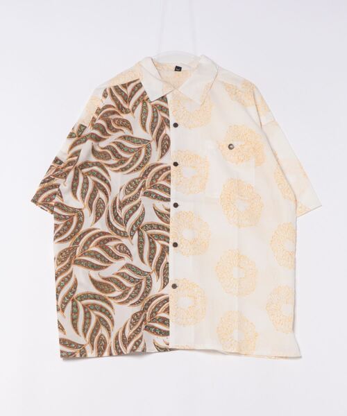 チャイハネ(チャイハネ)の「【チャイハネ】ダグシナMEN'S開襟シャツ(シャツ/ブラウス・メンズ・カーキ/ホワイト/ベージュ/オレンジ・FREE)」の3枚目の写真