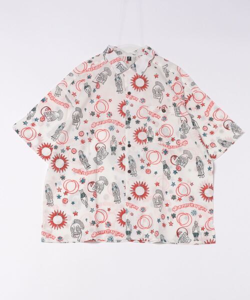 チャイハネ(チャイハネ)の「【チャイハネ】ダグシナMEN'S開襟シャツ(シャツ/ブラウス・メンズ・カーキ/ホワイト/ベージュ/オレンジ・FREE)」の2枚目の写真