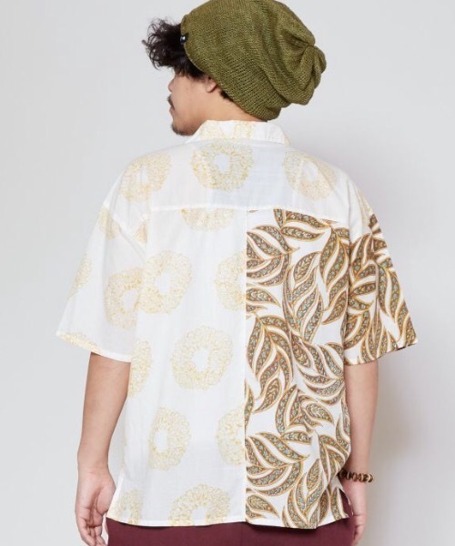 チャイハネ(チャイハネ)の「【チャイハネ】ダグシナMEN'S開襟シャツ(シャツ/ブラウス・メンズ・カーキ/ホワイト/ベージュ/オレンジ・FREE)」の8枚目の写真