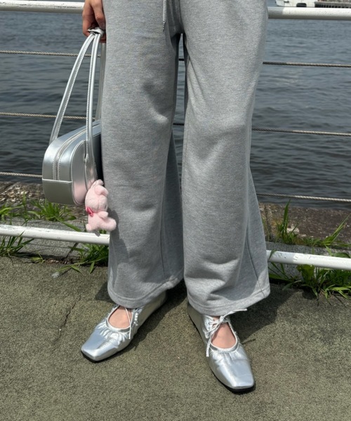 Birthday room(バースデイルーム)の「リボンバレエシューズ / ribbon ballet shoes(パンプス・レディース・シルバー/ブラック・SMALL/MEDIUM/LARGE)」の9枚目の写真