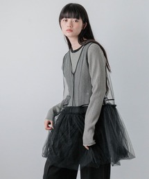 yuw | チュールバルーンチュニック 142434(シャツ/ブラウス)