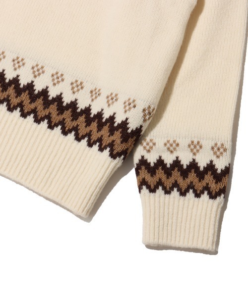 THE NORTH FACE(ザノースフェイス)の「THE NORTH FACE Half Dome Nordic Sweater / ザ・ノース・フェイス ハーフ ドーム ノルディック セーター(ニット/セーター・メンズ・オフホワイト/ネイビー/チャコール・M/L/XL)」の7枚目の写真