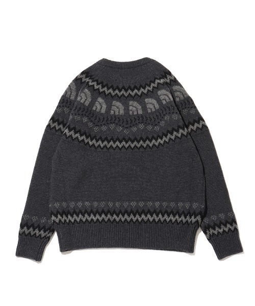 THE NORTH FACE(ザノースフェイス)の「THE NORTH FACE Half Dome Nordic Sweater / ザ・ノース・フェイス ハーフ ドーム ノルディック セーター(ニット/セーター・メンズ・オフホワイト/ネイビー/チャコール・M/L/XL)」の9枚目の写真