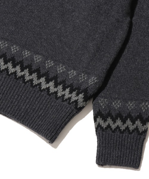 THE NORTH FACE(ザノースフェイス)の「THE NORTH FACE Half Dome Nordic Sweater / ザ・ノース・フェイス ハーフ ドーム ノルディック セーター(ニット/セーター・メンズ・オフホワイト/ネイビー/チャコール・M/L/XL)」の11枚目の写真