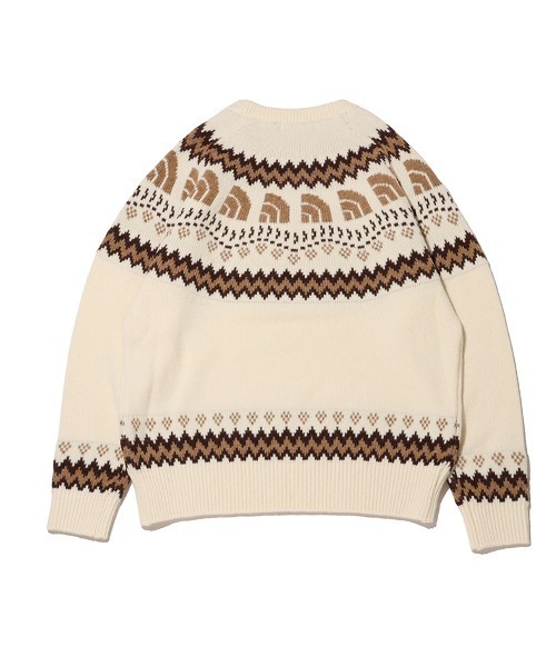 THE NORTH FACE(ザノースフェイス)の「THE NORTH FACE Half Dome Nordic Sweater / ザ・ノース・フェイス ハーフ ドーム ノルディック セーター(ニット/セーター・メンズ・オフホワイト/ネイビー/チャコール・M/L/XL)」の5枚目の写真