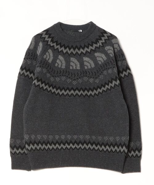 THE NORTH FACE(ザノースフェイス)の「THE NORTH FACE Half Dome Nordic Sweater / ザ・ノース・フェイス ハーフ ドーム ノルディック セーター(ニット/セーター・メンズ・オフホワイト/ネイビー/チャコール・M/L/XL)」の8枚目の写真