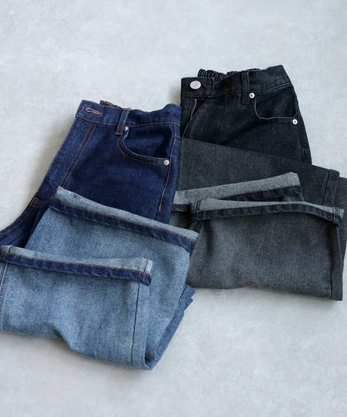 【antiqua】KINU．【廃盤レア品】ドット柄デニムパンツ antiqua - antiqua 完売品 新品タグ付き KINUブランド ドット