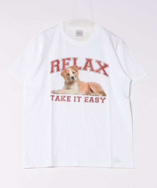 Revo.(レボ)の「spiritoso スピリトーゾ RELAX シートプリントTシャツ(Tシャツ/カットソー・レディース・ブラック/ホワイト/オートミール・L/M)」の14枚目の写真