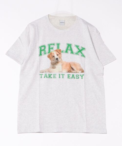 Revo.(レボ)の「spiritoso スピリトーゾ RELAX シートプリントTシャツ(Tシャツ/カットソー・レディース・ブラック/ホワイト/オートミール・L/M)」の16枚目の写真
