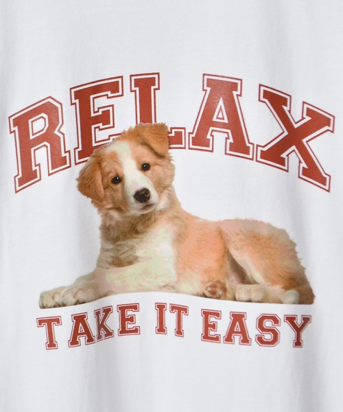 Revo.(レボ)の「spiritoso スピリトーゾ RELAX シートプリントTシャツ(Tシャツ/カットソー・レディース・ブラック/ホワイト/オートミール・L/M)」の6枚目の写真