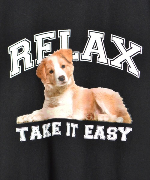 Revo.(レボ)の「spiritoso スピリトーゾ RELAX シートプリントTシャツ(Tシャツ/カットソー・レディース・ブラック/ホワイト/オートミール・L/M)」の7枚目の写真