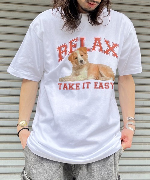 Revo.(レボ)の「spiritoso スピリトーゾ RELAX シートプリントTシャツ(Tシャツ/カットソー・レディース・ブラック/ホワイト/オートミール・L/M)」の11枚目の写真