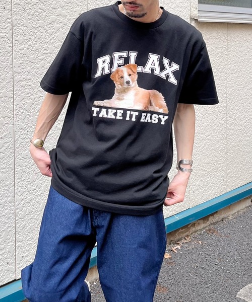 Revo.(レボ)の「spiritoso スピリトーゾ RELAX シートプリントTシャツ(Tシャツ/カットソー・レディース・ブラック/ホワイト/オートミール・L/M)」の12枚目の写真