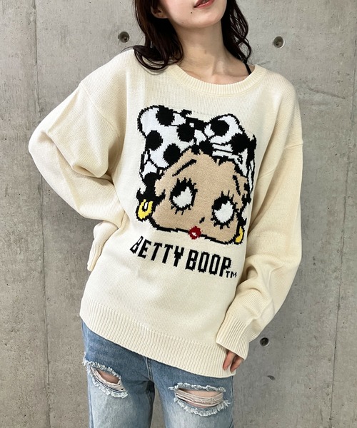 【セール】BETTY BOOPドットリボンジャガードニット（ニット/セーター）｜GLAMOROUS JANE（グラマラスジェーン）