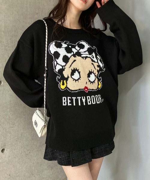 【セール】BETTY BOOPドットリボンジャガードニット（ニット/セーター）｜GLAMOROUS JANE（グラマラスジェーン） pattayablatt.com
