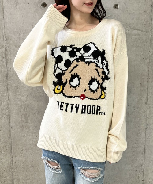 【セール】BETTY BOOPドットリボンジャガードニット（ニット/セーター）｜GLAMOROUS JANE（グラマラスジェーン） pattayablatt.com