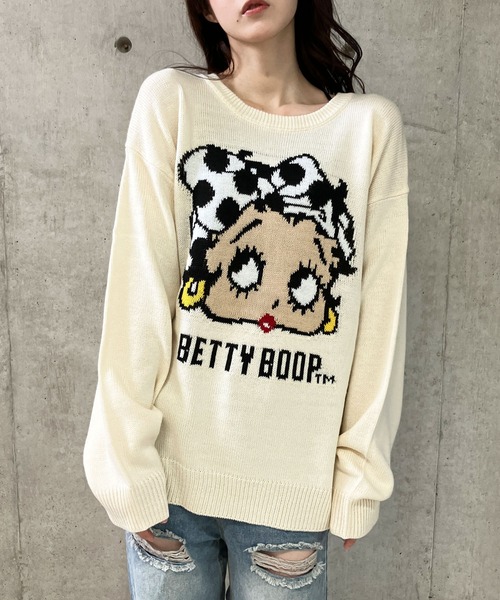 【セール】BETTY BOOPドットリボンジャガードニット（ニット/セーター）｜GLAMOROUS JANE（グラマラスジェーン） pattayablatt.com