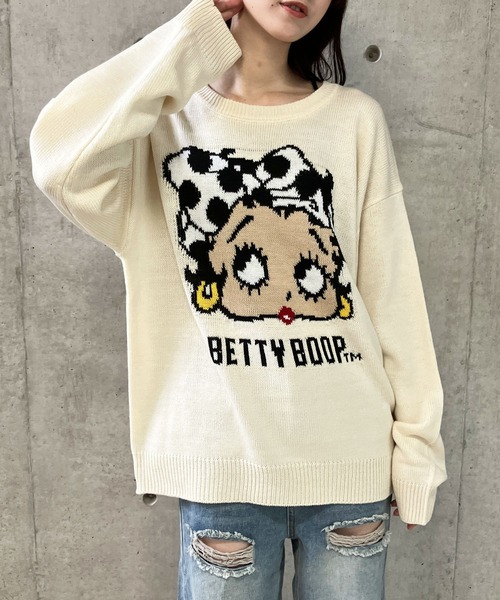【セール】BETTY BOOPドットリボンジャガードニット（ニット/セーター）｜GLAMOROUS JANE（グラマラスジェーン） pattayablatt.com