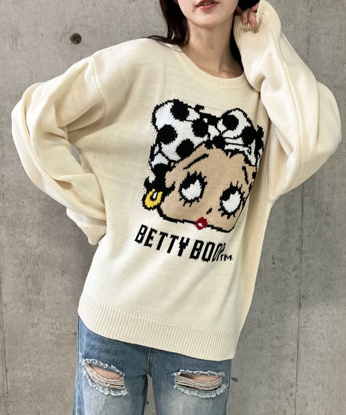 【セール】BETTY BOOPドットリボンジャガードニット（ニット/セーター）｜GLAMOROUS JANE（グラマラスジェーン） pattayablatt.com