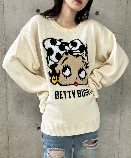 【セール】BETTY BOOPドットリボンジャガードニット（ニット/セーター）｜GLAMOROUS JANE（グラマラスジェーン） pattayablatt.com