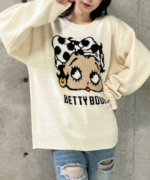【セール】BETTY BOOPドットリボンジャガードニット（ニット/セーター）｜GLAMOROUS JANE（グラマラスジェーン） pattayablatt.com