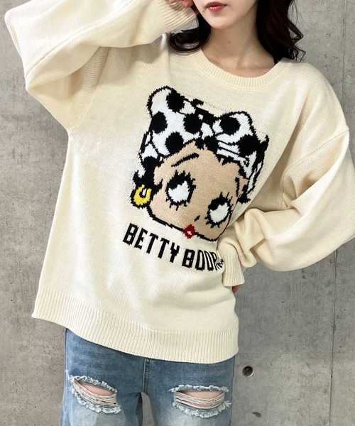【セール】BETTY BOOPドットリボンジャガードニット（ニット/セーター）｜GLAMOROUS JANE（グラマラスジェーン） pattayablatt.com