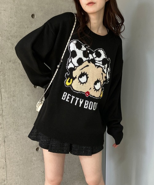 【セール】BETTY BOOPドットリボンジャガードニット（ニット/セーター）｜GLAMOROUS JANE（グラマラスジェーン） pattayablatt.com