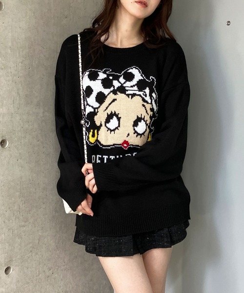 【セール】BETTY BOOPドットリボンジャガードニット（ニット/セーター）｜GLAMOROUS JANE（グラマラスジェーン） pattayablatt.com