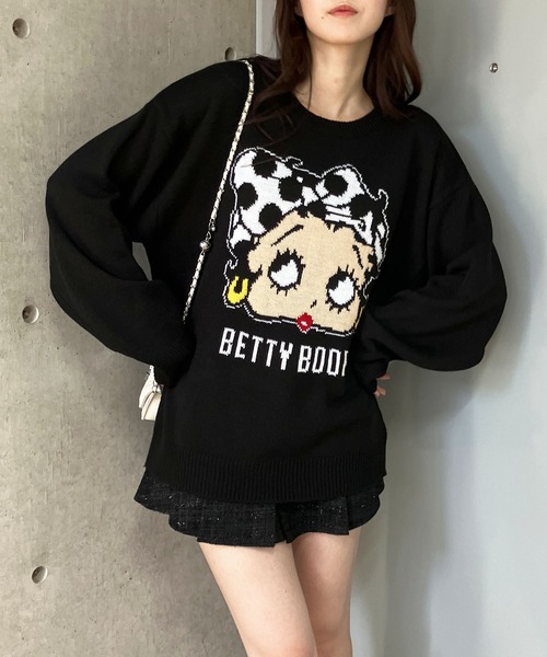 【セール】BETTY BOOPドットリボンジャガードニット（ニット/セーター）｜GLAMOROUS JANE（グラマラスジェーン） pattayablatt.com