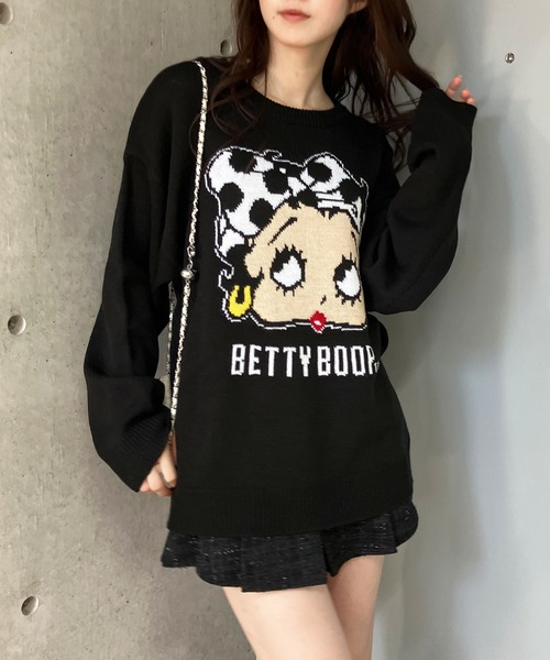 【セール】BETTY BOOPドットリボンジャガードニット（ニット/セーター）｜GLAMOROUS JANE（グラマラスジェーン） pattayablatt.com