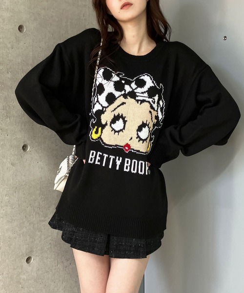 【セール】BETTY BOOPドットリボンジャガードニット（ニット/セーター）｜GLAMOROUS JANE（グラマラスジェーン） pattayablatt.com