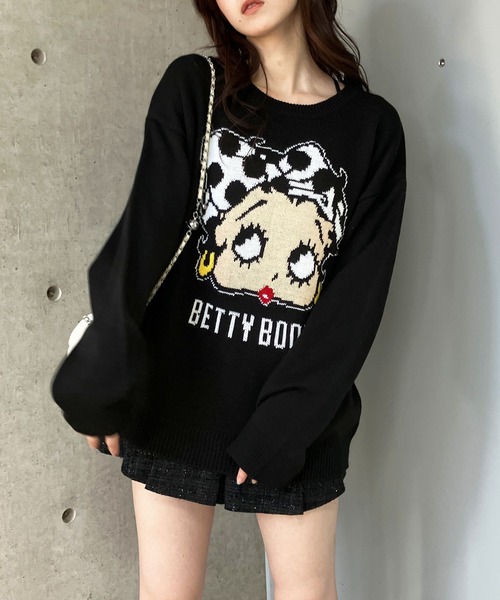 【セール】BETTY BOOPドットリボンジャガードニット（ニット/セーター）｜GLAMOROUS JANE（グラマラスジェーン） pattayablatt.com