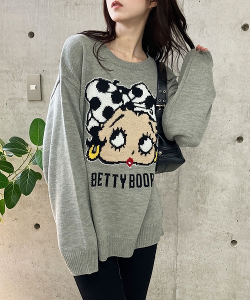 【セール】BETTY BOOPドットリボンジャガードニット（ニット/セーター）｜GLAMOROUS JANE（グラマラスジェーン） pattayablatt.com