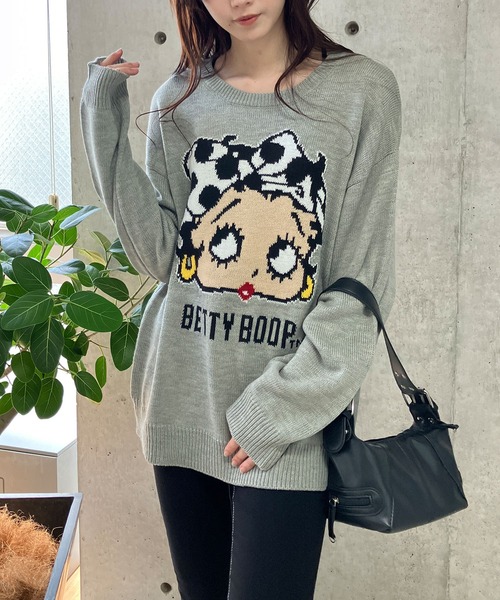 【セール】BETTY BOOPドットリボンジャガードニット（ニット/セーター）｜GLAMOROUS JANE（グラマラスジェーン） pattayablatt.com