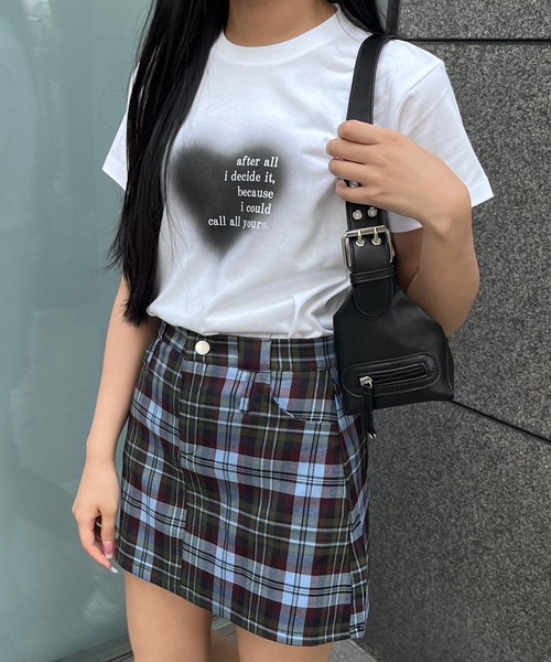 fiere(フィエール)の「ハートタイト半袖Tシャツ(Tシャツ/カットソー・レディース・ホワイト・X-SMALL)」の6枚目の写真