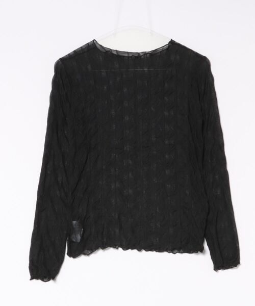 i-dare（アイディア）の「【i-dare】シースルー シアー メッシュ トップス（Tシャツ/カットソー・レディース・ホワイト/ブラウン/ブラック・FREE）」の10枚目の写真