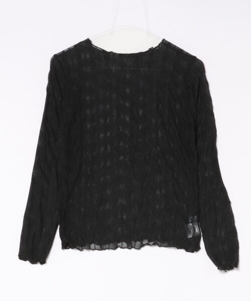 i-dare（アイディア）の「【i-dare】シースルー シアー メッシュ トップス（Tシャツ/カットソー・レディース・ホワイト/ブラウン/ブラック・FREE）」の9枚目の写真